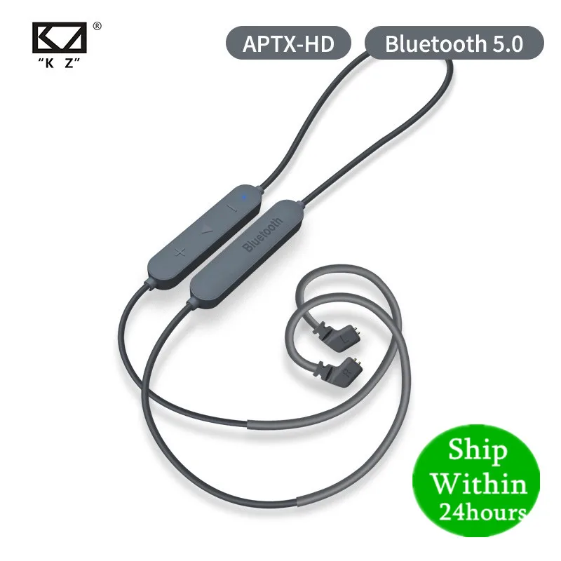 KZ Earphone Cable 5.0 Bluetooth Aptx HD QCC3034 Module headset Upgrade Cable MMCX\2PIN AS10 ZST ZSN ZS10 PRO AS16 ZSX EDXPRO ESX