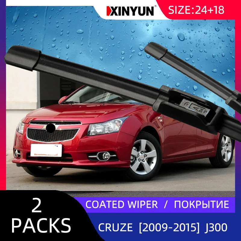 Coated wiper Front Wiper Blades For Chevrolet Cruze J300 2009 - 2015 Windshield Windscreen Front Window 24