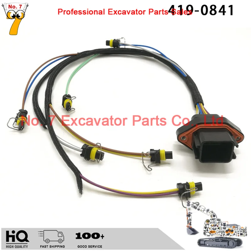 419-0841 215-3249 C9 HARNESS ASSEMBLY injector wiring harness apply for CAT 330C 330D 336D excavator spare parts