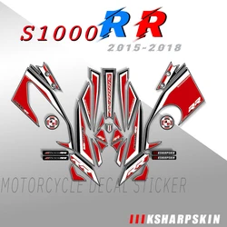 Motorcycle 3D gel front and rear fairing stickers motorcycle head and tail decal sticker kit For BMW S1000RR 2015-2018 S1000 RR