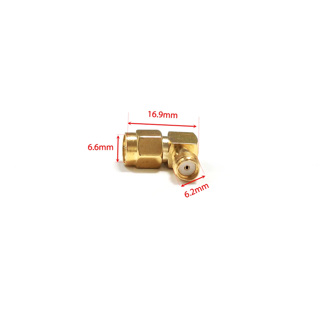 Adaptor Coax RF jack perempuan SMA sakelar pria SMA 1 buah konverter sudut kanan berlapis emas grosir baru