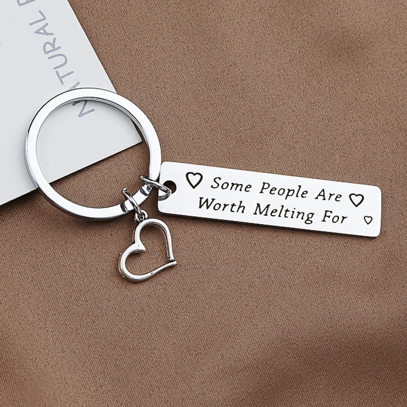 Some People are Worth Melting for Keychain Friendship Jewelry BFF Long Distance Relationship Friendship Graduation Birthday Gift