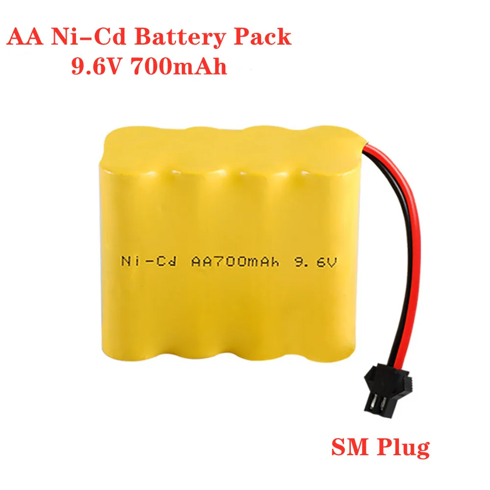 

9.6v 700mah Nicd Rechargeable Battery Car Accessories Battery For Rc Car Tank Remote Control Electric Toys 9.6 V 700mah Battery