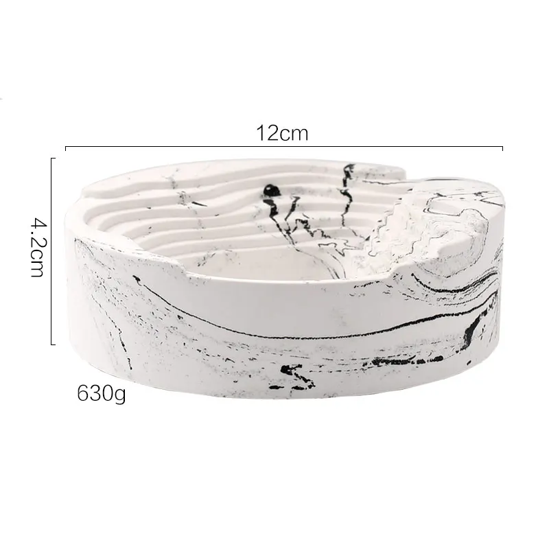 Nordic Home&Christmas Decoration Ornaments Concrete Desk Office Ashtray Cement Portable Ashtray For Car cendrier de poche מאפרה