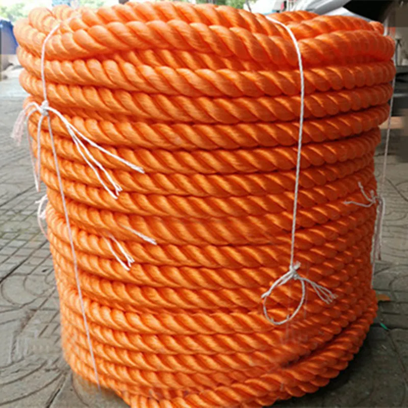 Corda in Nylon spesso arancione, corda per impacchettare camion, corda marina, avvertimento, secchio in polietilene, impermeabile, diametro 14mm