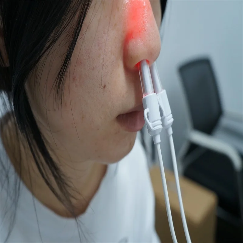 

New Rhinitis Sinusitis Nose Therapy Massage Device Cure Low Frequency Pulse Laser Therapentic