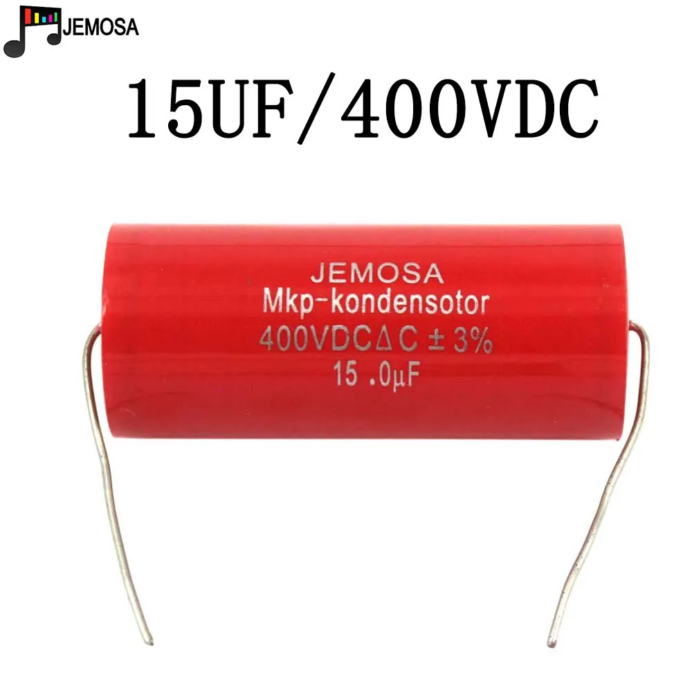 Audiophiler Axial MKP Capacitor 15UF 400V DC Coupling Divider HIFI Grade Audio Capacitor 15UF 400V For Tube Guitar Amplifier