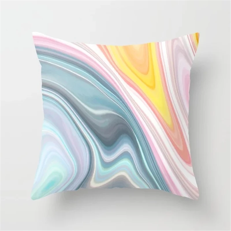 Nordic Marble Stone Texture Cushion Cover Modern Fashion Pillow Cover Decorative Pillow Case Home Decor Sofa Couch Throw Pillows