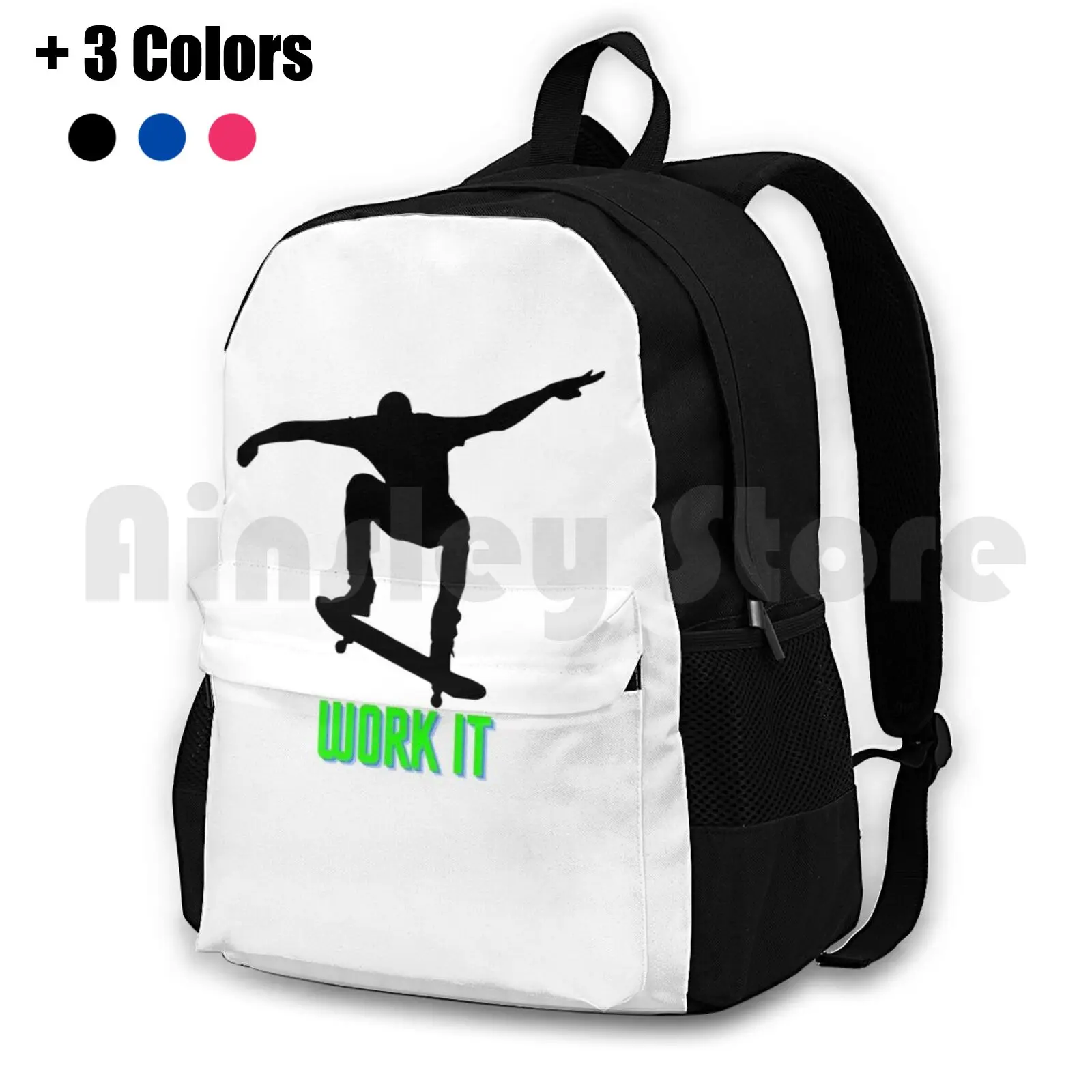 Skateboard For You Outdoor Hiking Backpack Waterproof Camping Travel Sports Do Play Go Sports Sports Do Play Go Sport Do Play