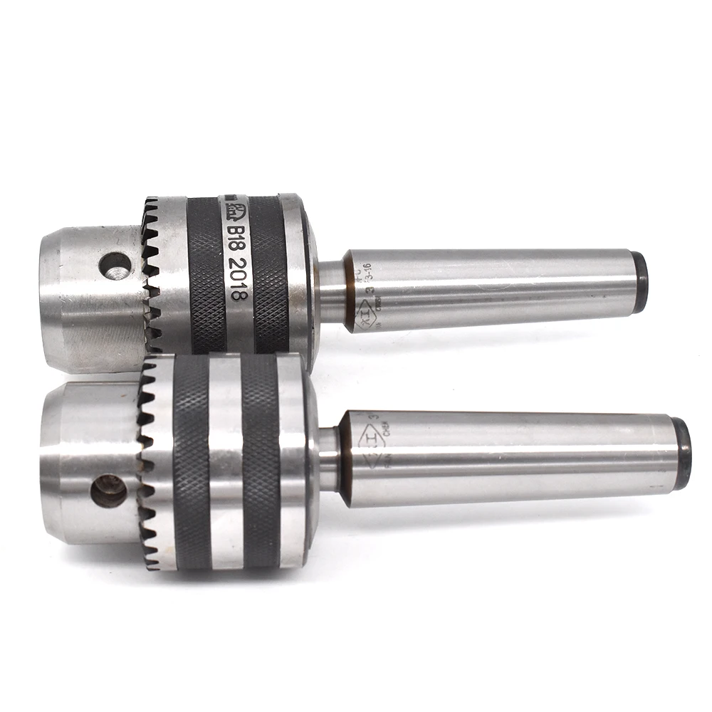 1set keys drill chuck morse cone MT2 MT3 MT4 B22 Drill Chuck 5-20MM thread M10 M12 Heavy Duty Taper Arbor for drilling tool