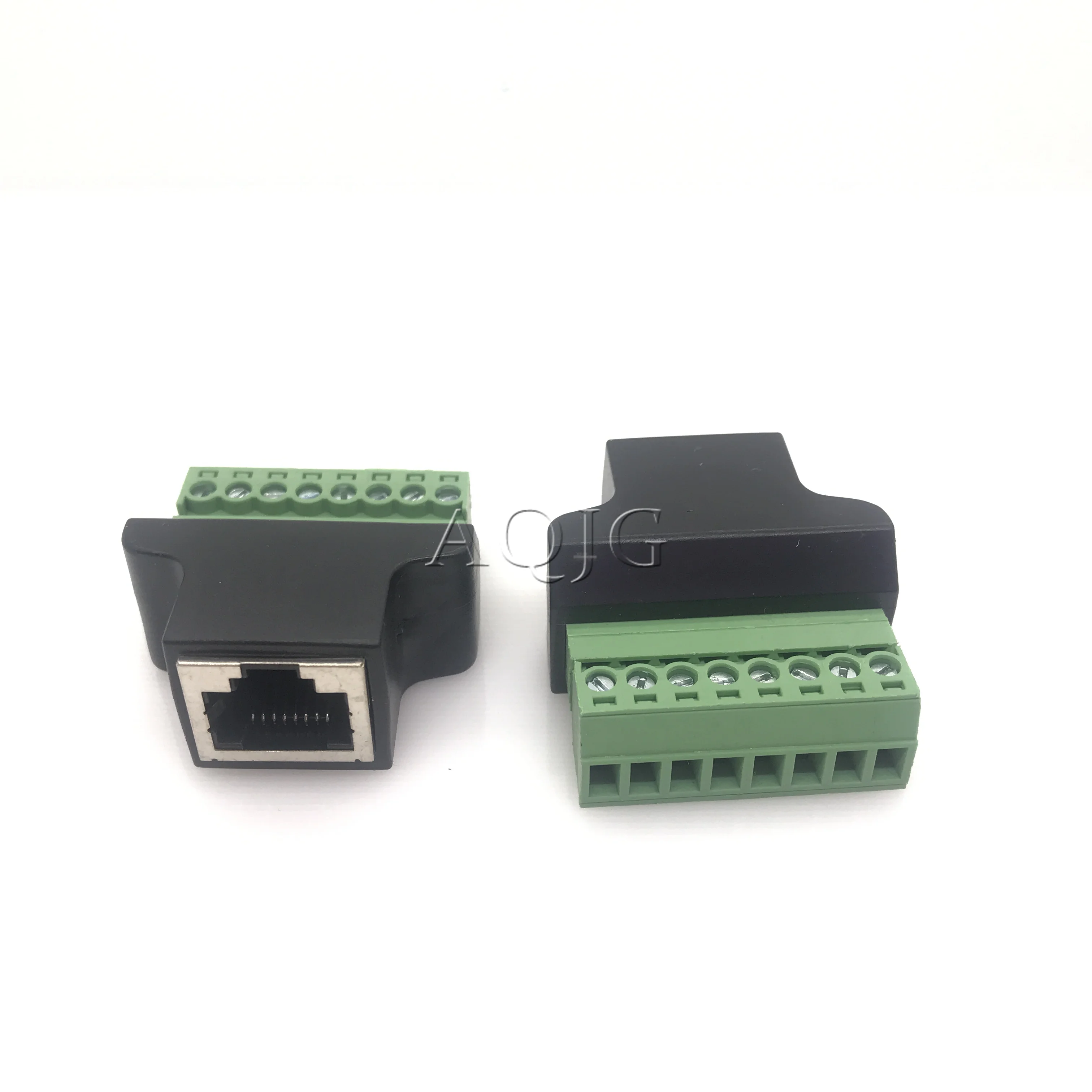 1 Pcs RJ45 Naar Screw Terminal Adapter RJ45 Female Naar 8 Pin Connector RJ45 Splitter Voor Cctv Dvr Cctv Accessoires