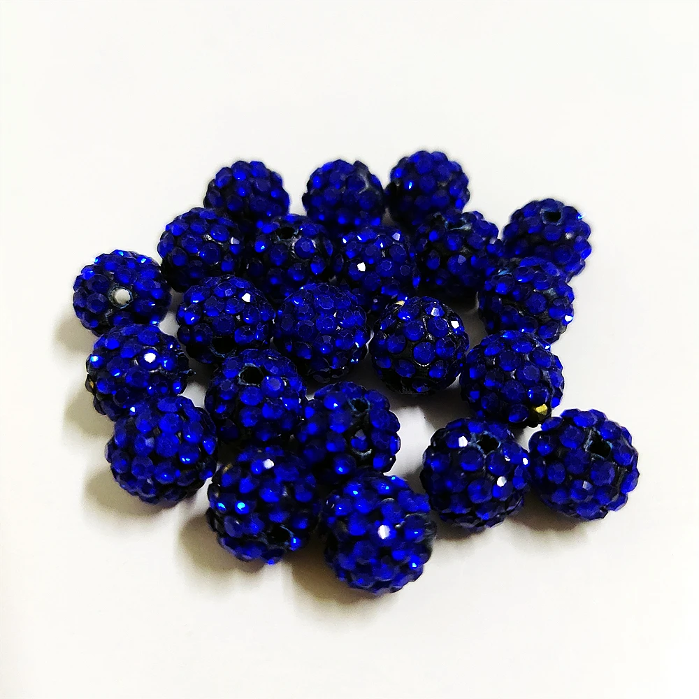 Aaaa + Kwaliteit 6Mm Alle Grootte Kleur Polymeer Klei Met Glitter Strass Glas Bal Kralen Diy Armband Ketting Accessoires