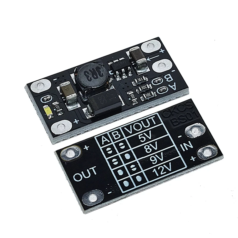 1.5A Multi-function Mini Boost Module Step Up Board 5V 8V 9V 12V LED Indicator Diy Voltage Module 3.7V lithium battery boost