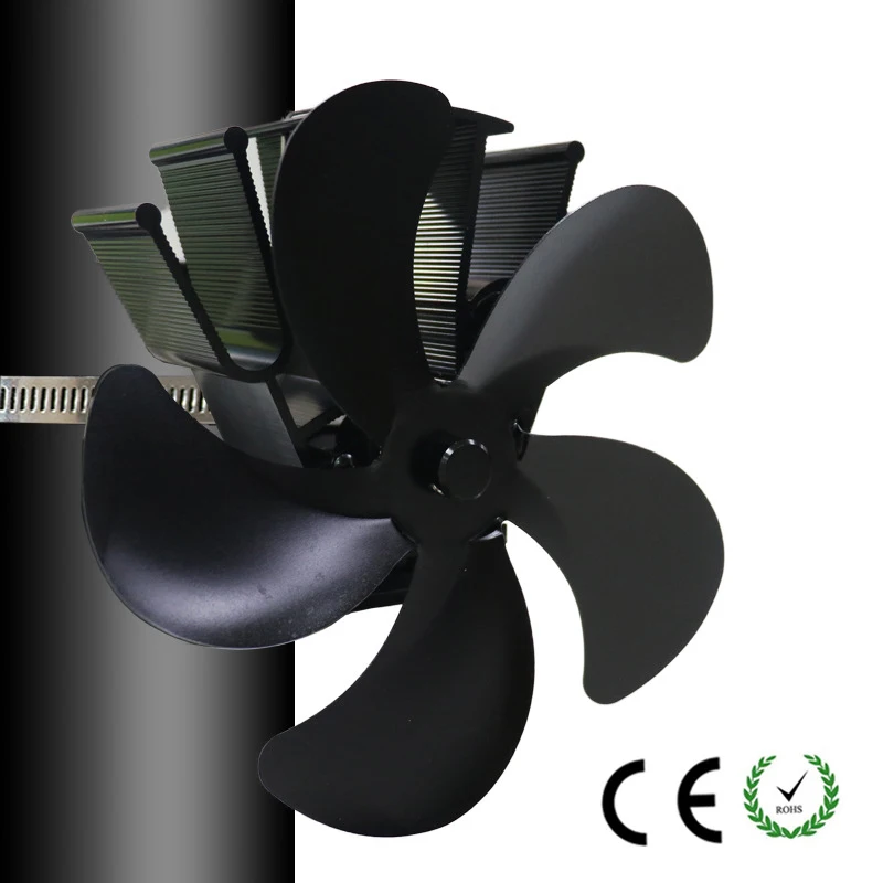 

YL604P Household No Electric Fan Low Noise Fan Heat Power Fireplace Fan High Temperature Heat Energy Fan Alumina Body