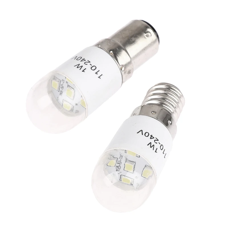 1Pc Sewing LED Blub BA15D/E14 Light Bulbs AC 110-240V 1W Home Sewing Machine Bulb Lamp