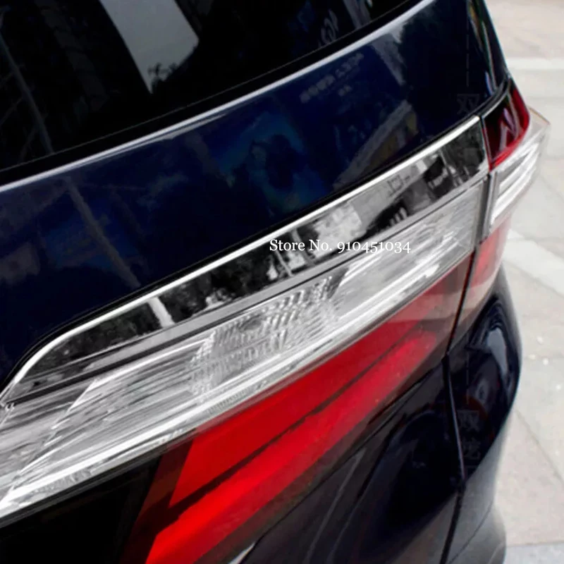 ABS Chrome For Honda Odyssey 2015-2018 2019 2020 Car Rear Tail Light lamp eyebrow protector strip frame Cover Trim Accessories