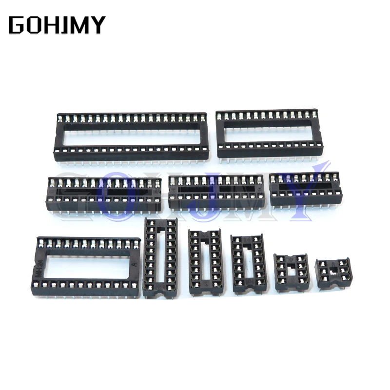 10 sztuk IC gniazda DIP6 DIP8 DIP14 DIP16 DIP18 DIP20 DIP28 DIP40 złącze wtykowe gniazdo DIP 6 8 14 16 18 20 24 28 40 pin