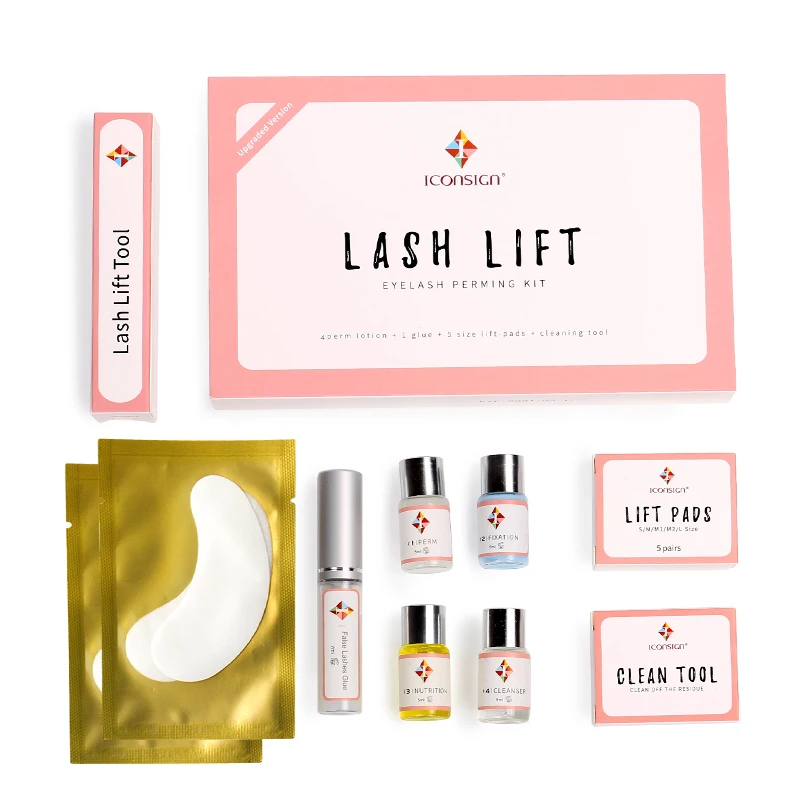 Upgrade Version Iconsign Lash Lift kit Eyelash Lifting Set Full Professional Cilia Lift Makeup Lashes Growth Serum