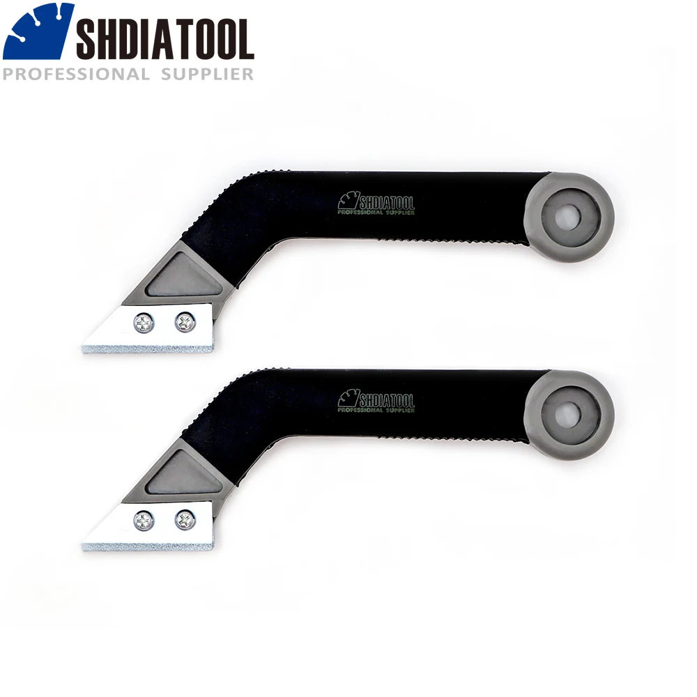 SHDIATOOL 2pcs Portable Tungsten Carbide Edge Blade Grout Saw Masonry Tiling Tile Jointing Pointing Tile Cleaning Remover Tool