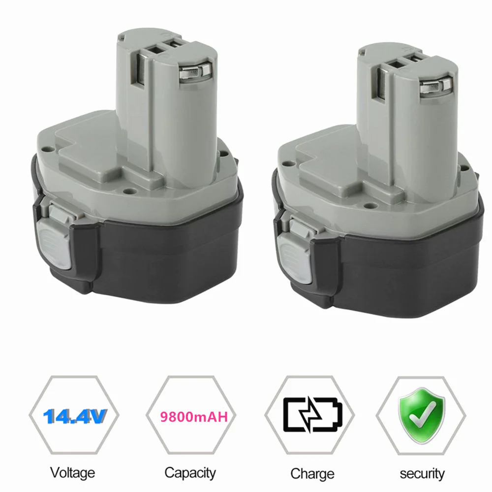 Original  14.4V 9800mAh NI-MH Power Tool Battery for MAKITA 14.4V Battery for Makita PA14,1422,1420,192600-1, 6281D 6280D