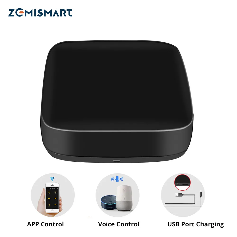 Zemismart Tuya WiFi IR Remote Control Aircondition Fan TV Bridge Google Home Alexa Echo Universal  AC Control