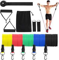 11 Pcs Resistance Bands Set Crossfit Training Exercise Yoga Tubes Pull Rope Rubber Expander Elastic Bands Fitness with Carry Bag