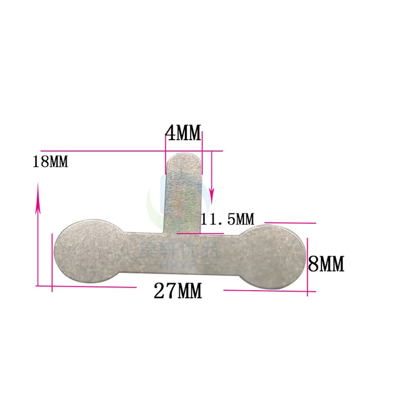 Imagem -05 - Bateria de Lítio Que Conecta a Parte Especial-dada Forma Condutora do Níquel da Correia para a Soldadura a Ponto 0.1 mm Grossa 100 Peças 18650