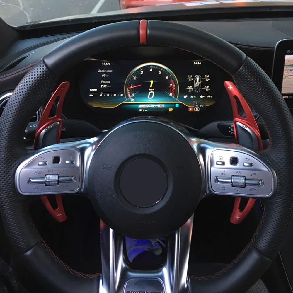 لمرسيدس بنز AMG GLA45 SL63 A45 C63 E63 S65 CLS6 W176 W213 W222 الألومنيوم عجلة توجيه سيارة التحول مجداف شيفتر DSG