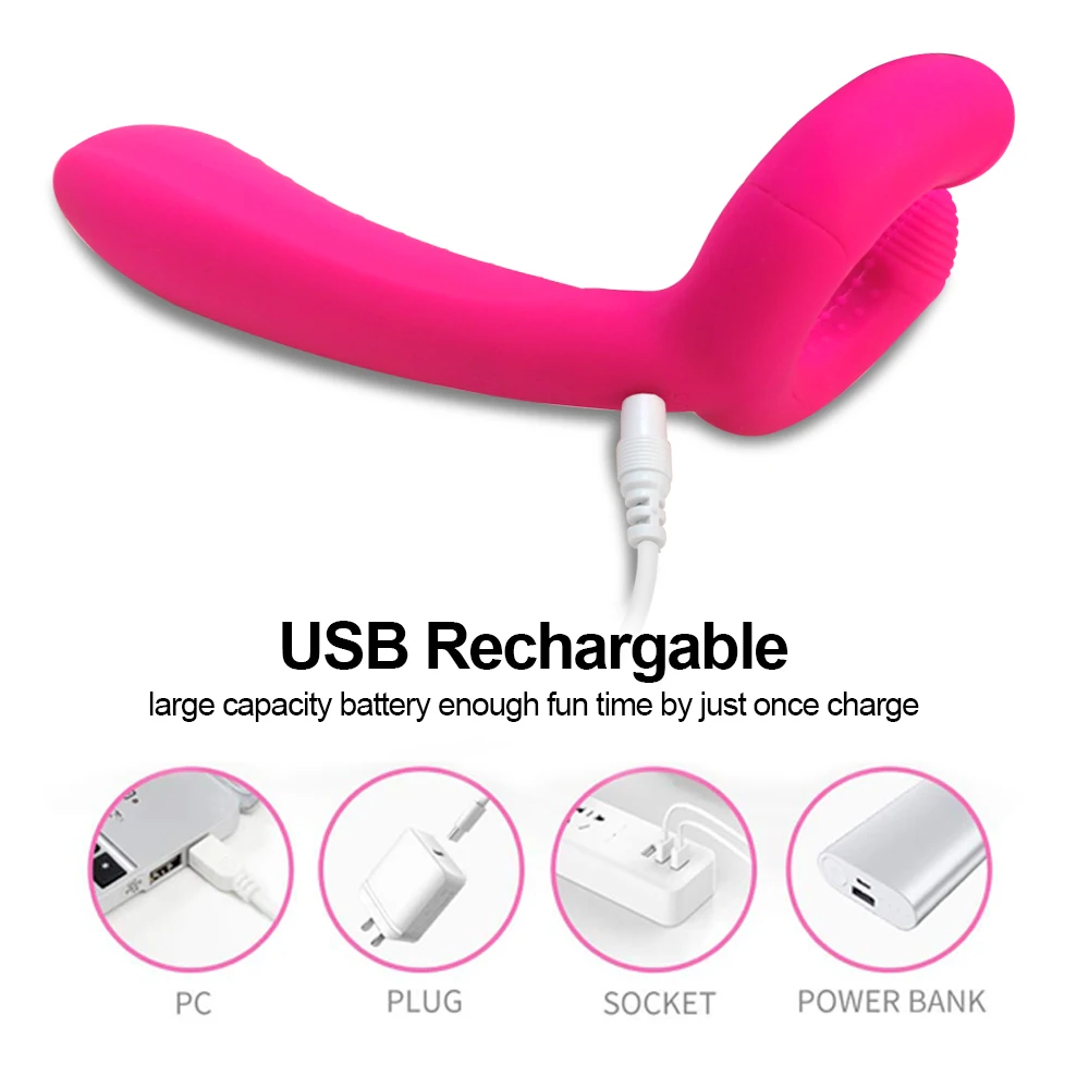Double Penetration Penis Vibrator Sex Toys for Women Adult Couples Cock Ring Anal Butt Plug Vibrating Dildos Clitoris Stimulator 3