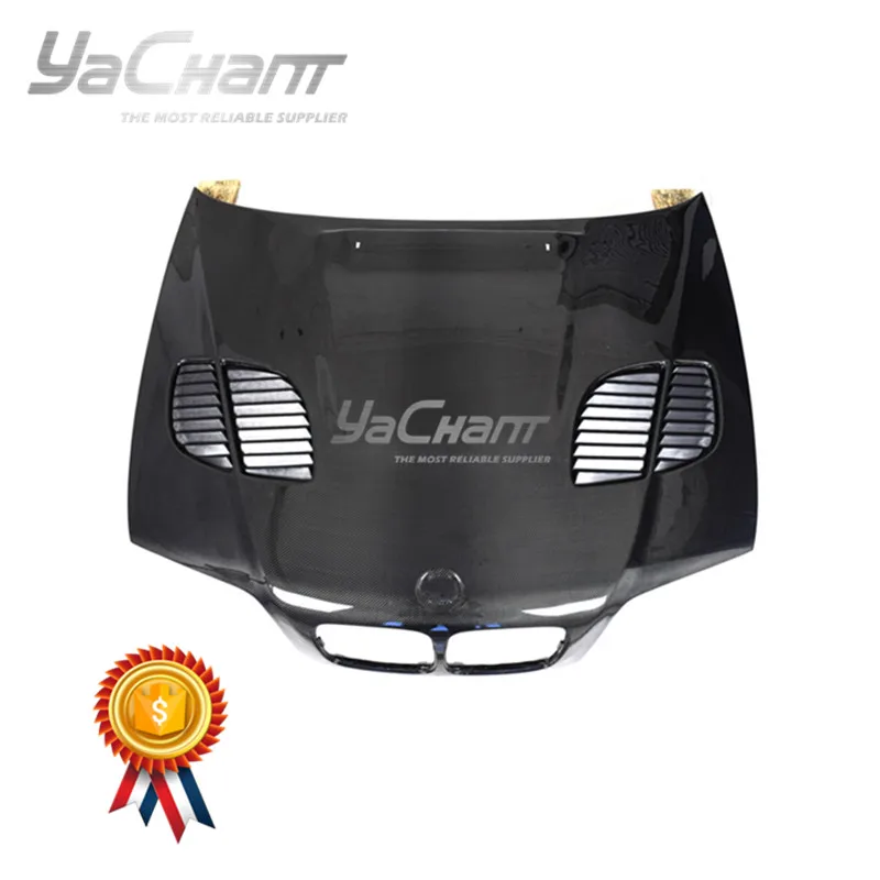 

Carbon Fiber Hood Bonnet Fit For 1998-2001 BMW E46 4D GTR-Style Hood Bonnet