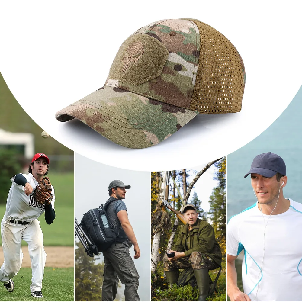 Military Baseball Caps Camouflage Tactical Army Combat Paintball Basketball Camo Football Adjustable Classic Snapback Sun Hats