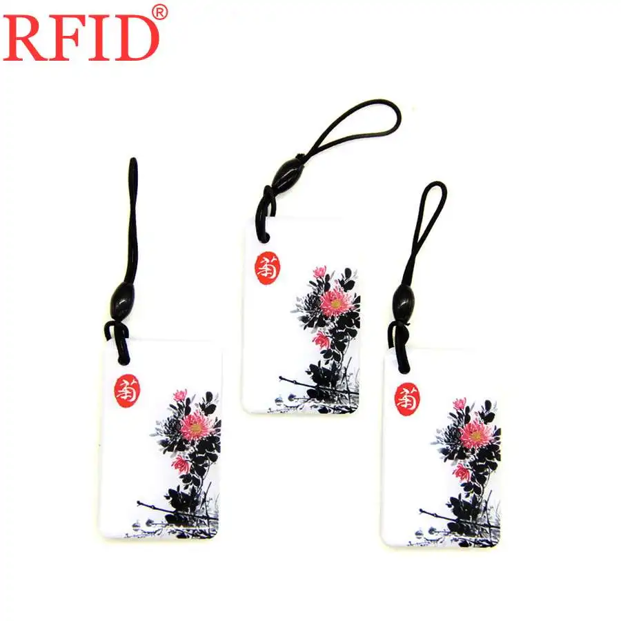 UID S50 1K 13.56Mhz RFID Block Rewritable Tags IC Card Changeable Card For Access Control Waterproof Dropping Glue Keychain 1pcs