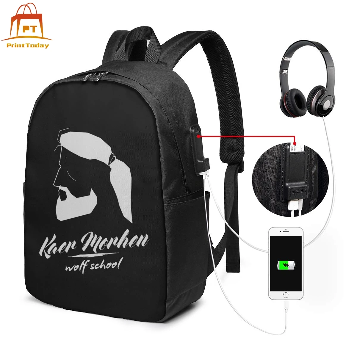 

Kaer Morhen Backpack Kaer Morhen Backpacks Multi Function Pattern Bag Teenage Men's - Women's Travel Bags