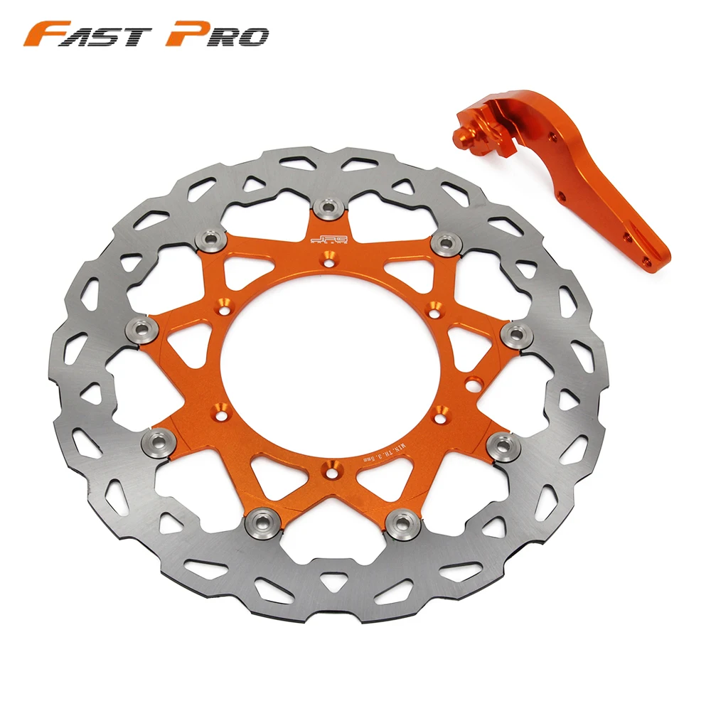 320 Floating Brake Disc + Bracket For KTM SX XC XCW SXF XCF XCFW EXC 125 144 150 200 250 300 350 450 505 530 Supermoto Motard