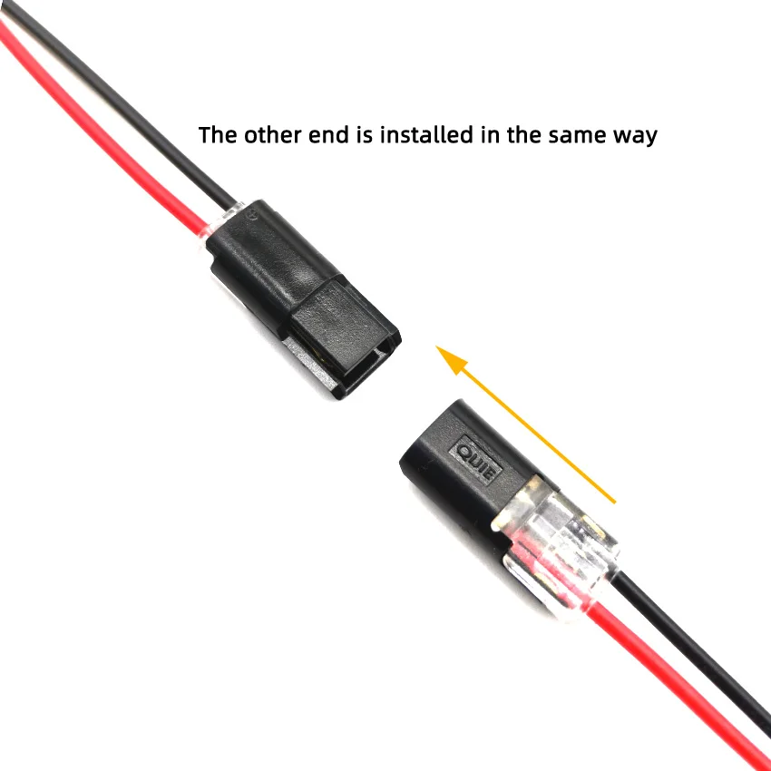 10pcs 2pin Pluggable Wire Connector Quick Splice Electrical Cable Crimp Terminals for Wires Wiring 22-20AWG LED Car Connectors