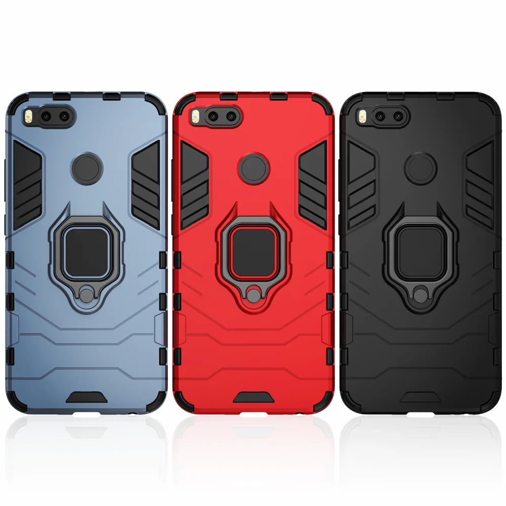 

Shockproof armor case for Xiaomi Mi 5X A1, case with ring holder, back cover for Xiaomi Mi A1 5x mi5x mia1