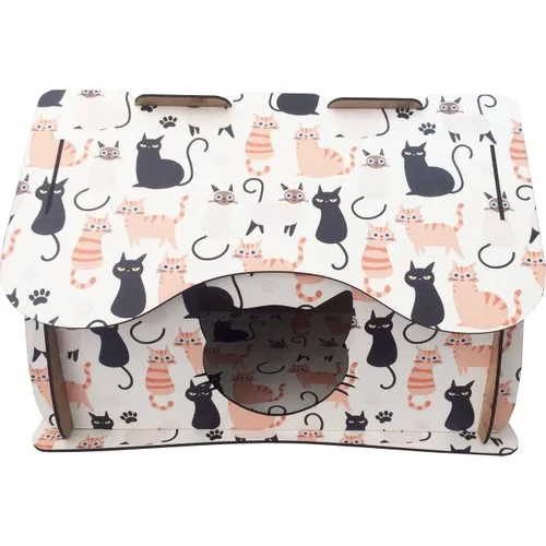 Practical Decor Cat House Black Cat