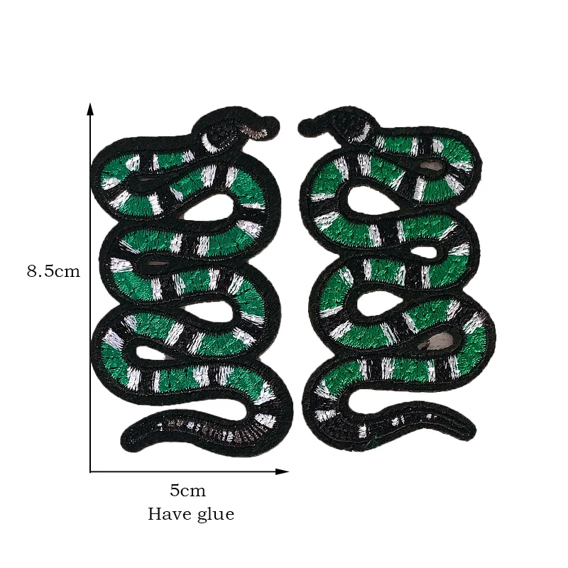 Cartoon animal snake embroidery patch BadgeS Embroidery Rose Flower Wholesale Patches Iron on patches  Sewing Supplies