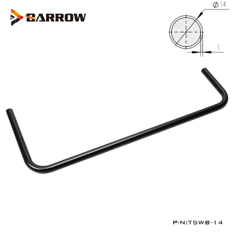 Barrow Copper Metal Tube ,OD 14MM Outer Diameter ,490MM Length ,Custom Computer Case Liquid Cooling Hard Tube , TB14-490 TSWB-14