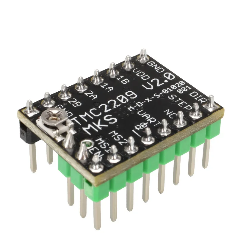 Rampas mks tmc2209 2209 stepstick motorista do motor de passo 3d peças da impressora 2.0a uart ultra silencioso para sgen_l gen_l robin nano