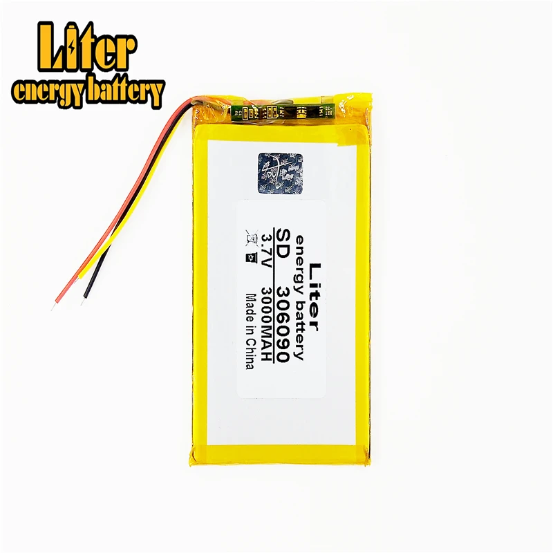 3 line 3.7V / lithium polymer batteries 306090 / containing 3000mAh / 7 inch Tablet PC Universal Battery LI 286090