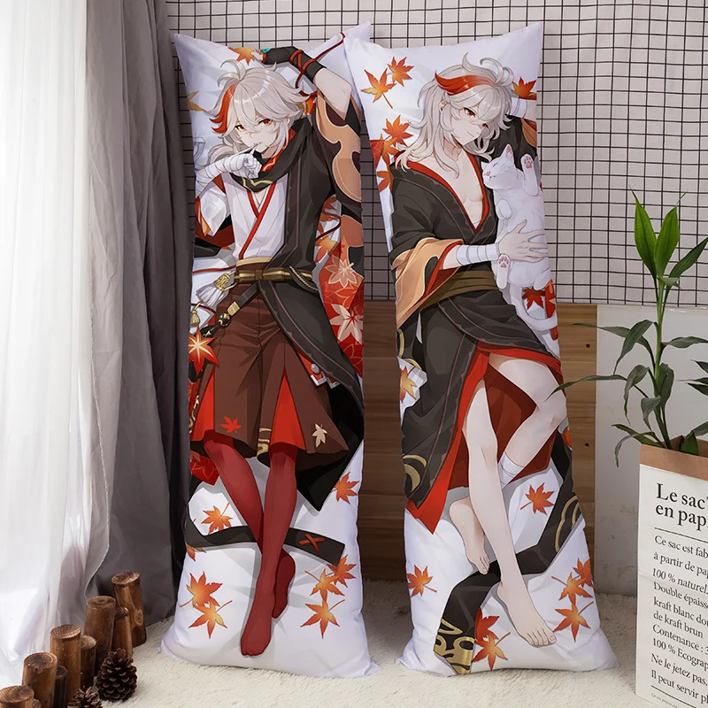 Anime Genshin Impact Kaedehara Kazuha Dakimakura Body Pillow Cover Case 150CM 160CM 180CM Hugging Pillowcase