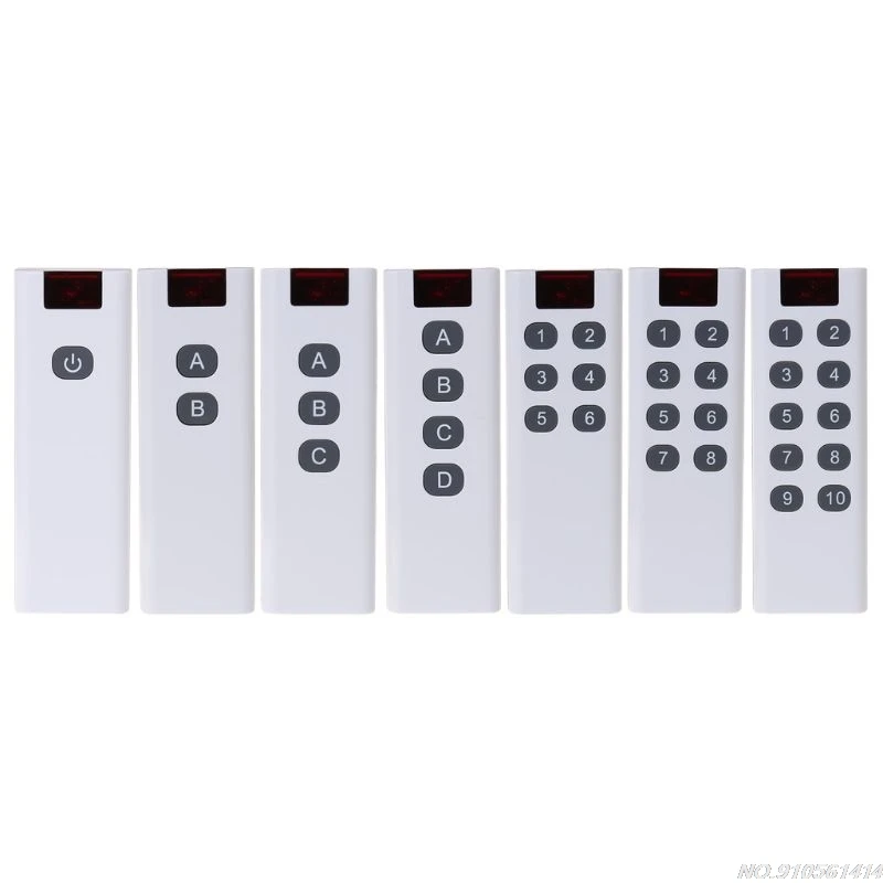 Universal Wireless Learning Code Digital Remote Controller Transmitter 4/6/8/10 Channels Buttons Keypad JY09 21 Dropshipping