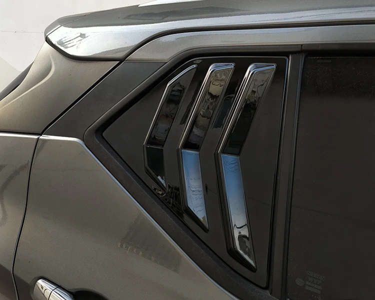 Rear Side Quarter Window Decorative Cover Sticker for Nissan Kicks Accessories 2017 2018 2019 2020 2021 2022 2023