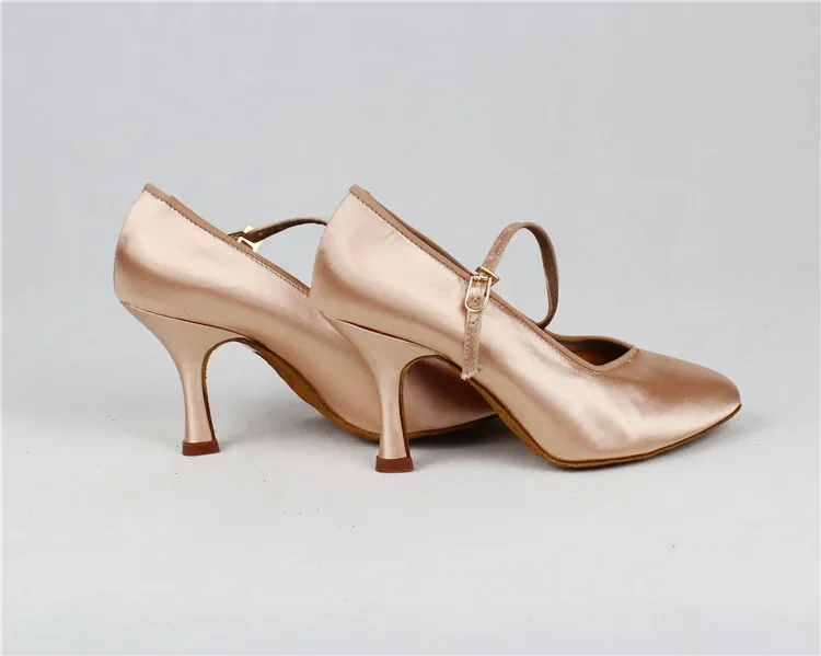 Closed Toe BD138 Frauen Stardard Tanzen Schuhe Weiß Fleisch 2,5 zoll Stabile Praxis Latin Ballroom Dance Schuhe Für Mädchen – Detail 9