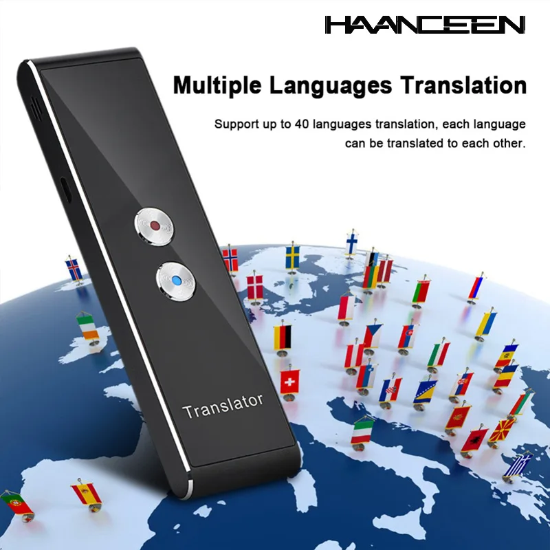 

Portable Intelligent Language Translator Bluetooth Translator Real-time Translation Machine Traveling Meeting Voice Translators