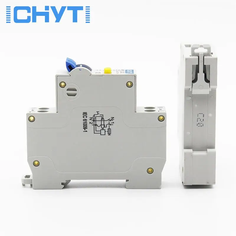 18MM 230V RCBO 1P+N Residual Current Differential ELCB RCD RCBO Automatic Circuit Breaker With Over Current Leakage Protection