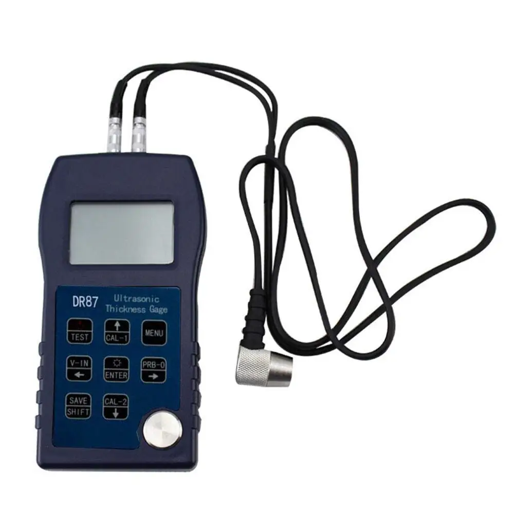 Digital Ultrasonic Thickness Gauge Meter Through Coating for Material Glass and Steel Measuring Range 3 to 25mm