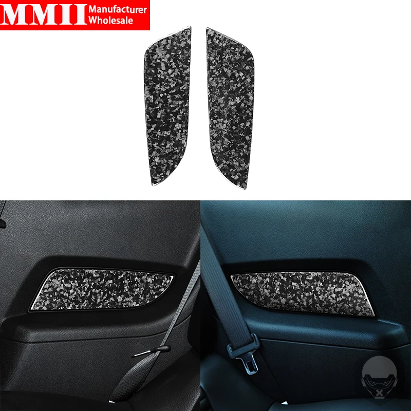 

FOR Ford Mustang 2009-2013 Forged Carbon Fiber Car Rear Doow Panel Car Trim Covers Decorative Stickers Car Accessories