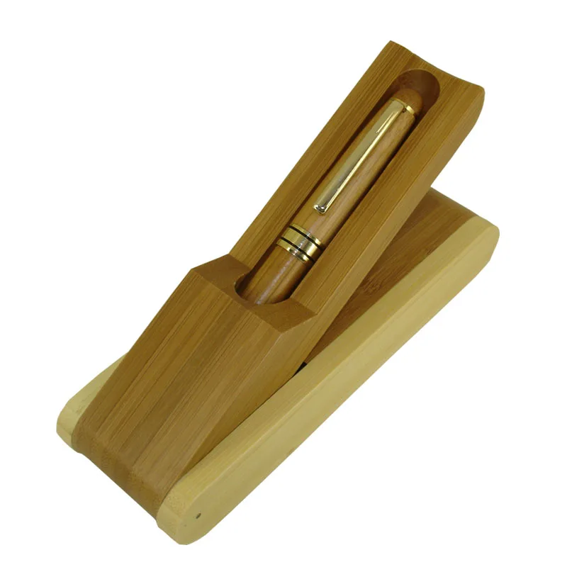 

ACMECN New Arrival Office & School Writing Stationery Sets Eco-friendly Hand-made Bamboo Craft Ballpoint Pen and Gift box Kits